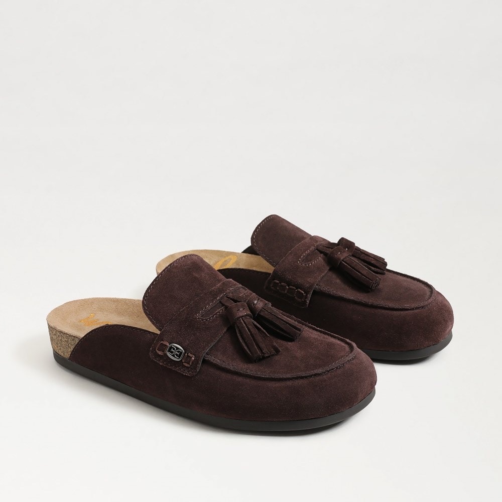 Sam Edelman Astrid Mules Brown Suede